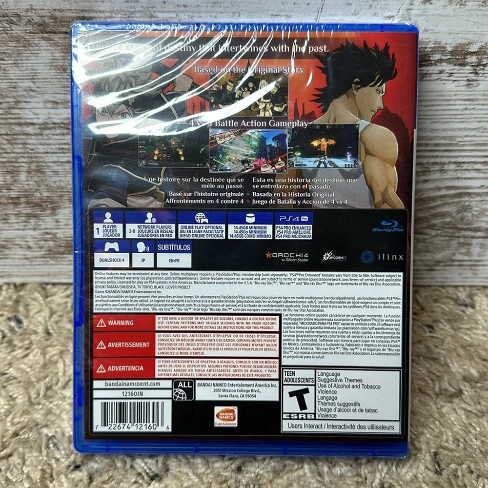 Black Clover Quartet Knights PS4 *BRAND NEW*